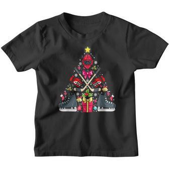 Ice Hockey Christmas Ornament Tree Xmas Funny Gift Boy Girl Youth T-shirt - Thegiftio UK