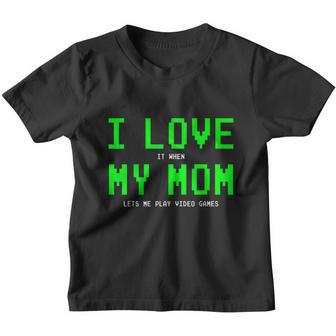 Ii Loves My Mom Shirt Gamer Gifts For Teen Boys Video V2 Youth T-shirt - Monsterry UK