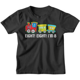 Im 8 8Th Birthday Costume 8 Years Old Train Kids Youth T-shirt - Thegiftio UK