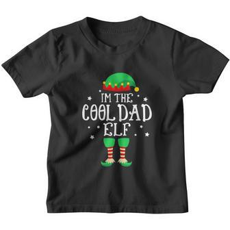 Im The Cool Dad Elf Funny Xmas Elf Fathers Day Youth T-shirt - Monsterry