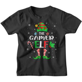 Im The Gamer Elf Cute Family Christmas Matching Youth T-shirt - Thegiftio UK