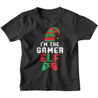 Im The Gamer Elf Family Matching Funny Christmas Boys Gifts Youth T-shirt - Thegiftio UK