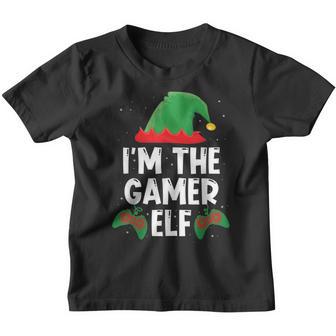 Im The Gamer Elf Matching Group Christmas Funny Gifts Youth T-shirt - Thegiftio UK