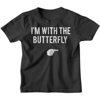 Im With Butterfly Halloween Costume Party Matching Couples Youth T-shirt - Thegiftio UK