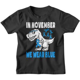 In November We Wear Blue Diabetes Awareness Toddler Kids Youth T-shirt - Thegiftio UK