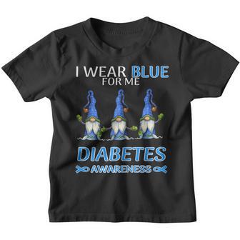 In November We Wear Blue Gnomes Diabetes Awareness Survivors Youth T-shirt - Thegiftio UK
