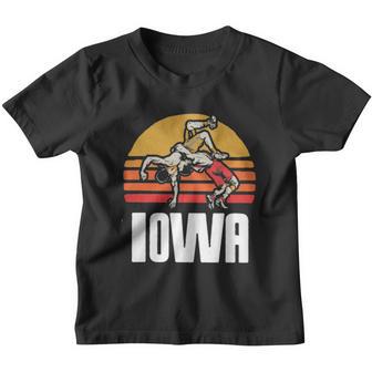 Iowa Vintage Wrestling Retro Youth T-shirt - Thegiftio UK