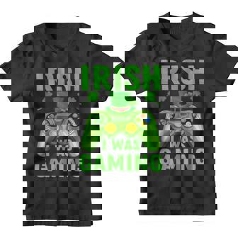 Irish I Was Gaming Funny St Patricks Day Video Gamer Cute Youth T-shirt - Thegiftio