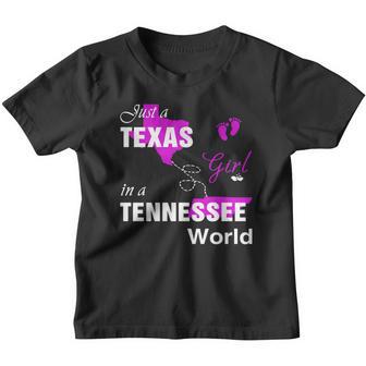 It Is A Texas Girl In A Tennessee World Youth T-shirt - Thegiftio UK