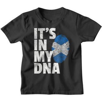 Its In My Dna Scotland Flag Scottish Men Women Kids Youth T-shirt - Thegiftio UK