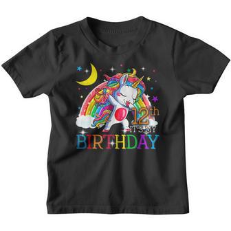 Its My 12Th Birthday Unicorn 12 Year Old Girls Outfit Youth T-shirt - Thegiftio UK