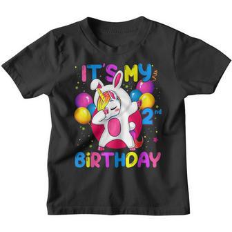 Its My 2 Birthday Unicorn Outfits For Toddler Girls V3 Youth T-shirt - Thegiftio UK