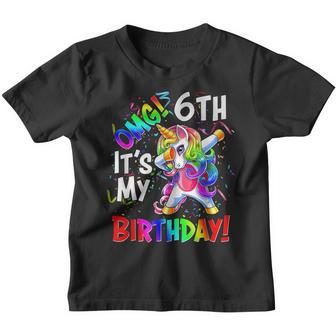 Its My 6 Birthday Unicorn Outfits For Toddler Girls V4 Youth T-shirt - Thegiftio UK