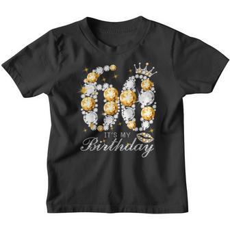 Its My 60Th Birthday Queen 60 Years Old Shoes Crown Diamond Youth T-shirt - Thegiftio UK
