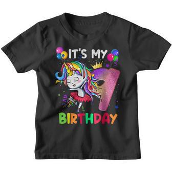 Its My 9 Birthday Unicorn Outfits For Toddler Girls V4 Youth T-shirt - Thegiftio UK