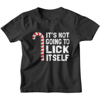 Its Not Going To Lick Itself Christmas Candy Cane T Shirt Youth T-shirt - Monsterry UK