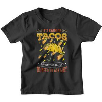Its Raining Tacos Funny Taco Youth T-shirt - Thegiftio