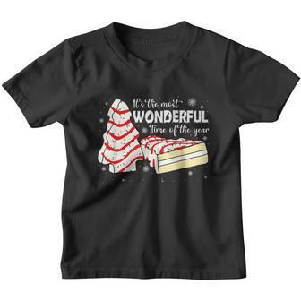 Its The Most Wonderful Time Of The Year Christmas Cake Youth T-shirt - Monsterry