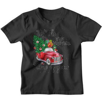 Its The Most Wonderful Time Of The Year Christmas Tree Truck Youth T-shirt - Thegiftio UK