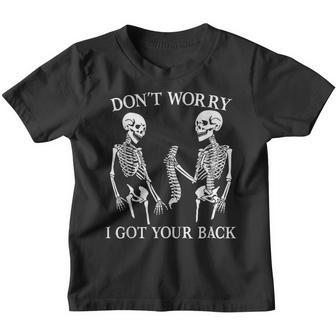 Ive Got Your Back Skeleton Skull Spooky Halloween Costumes Youth T-shirt - Thegiftio UK