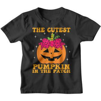 Jackolantern Halloween Pumpkin Unicorn Girl Toddler Kid Cute V8 Youth T-shirt - Thegiftio UK