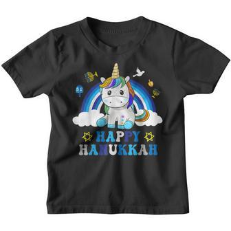 Jewnicorn Funny Hanukkah Unicorn Gift Girl Women Pajamas V2 Youth T-shirt - Thegiftio UK