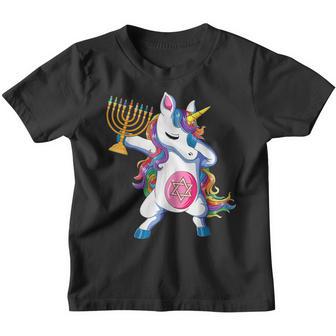 Jewnicorn Funny Hanukkah Unicorn Gift Girl Women Pajamas Youth T-shirt - Thegiftio UK