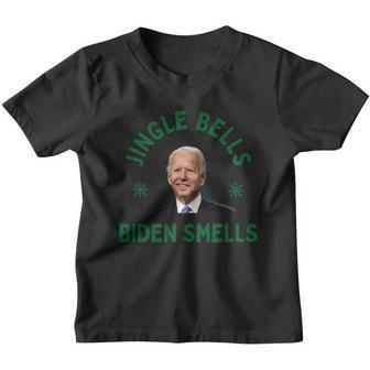 Jingle Bells Biden Smells Funny Biden Christmas Youth T-shirt - Monsterry DE