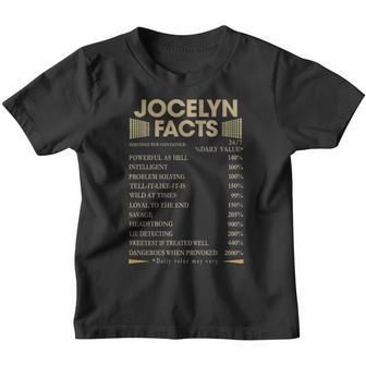 Jocelyn Name Gift Jocelyn Facts Youth T-shirt - Thegiftio UK