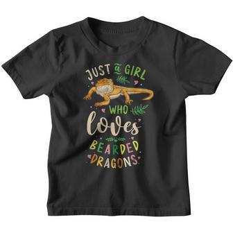 Just A Girl Who Loves Bearded Dragons Youth T-shirt - Thegiftio UK