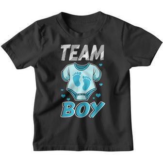 Keeper Of Gender Reveal Pink Or Blue Team Boy Team Girl Youth T-shirt - Thegiftio UK