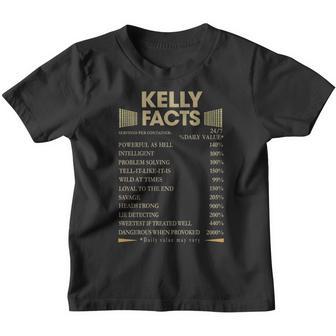 Kelly Name Gift Kelly Facts Youth T-shirt - Thegiftio UK