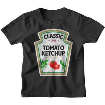 Ketchup Costume Condiments Couples Group Halloween Costume V3 Youth T-shirt - Thegiftio UK
