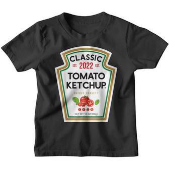Ketchup Costume Matching Couples Groups Halloween Ketchup V3 Youth T-shirt - Thegiftio UK