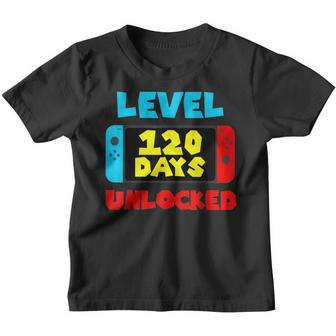 Kid 120 Days Of School Level Unlocked 120 Days Of School Youth T-shirt - Seseable