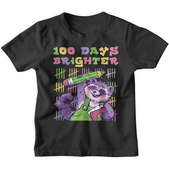 Kids 100 Days Brighter First Grader 100 Days Of School Youth T-shirt - Thegiftio UK