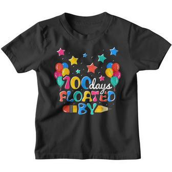 Kids 100 Days Floated By First Grader 100 Days Of School Youth T-shirt - Thegiftio UK
