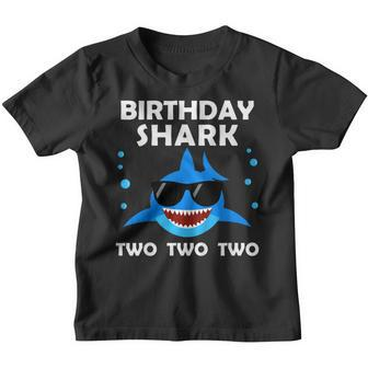 Kids 2Nd Birthday Boy Shark Two Matching Party Gifts For Kids Youth T-shirt | Mazezy