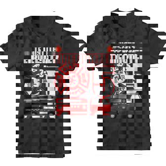 Kids 5 Year Old Firefighter Birthday T Shirt Fire Truck 5Th Gift Youth T-shirt | Mazezy