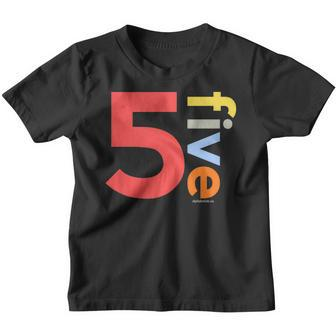 Kids 5Th Birthday Shirt For Boys 5 | Age 5 Age Five Boys Gift Youth T-shirt | Mazezy