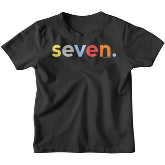 Kids 7Th Birthday Shirt For Boys 7 Seven | Age 7 Gift Ideas Youth T-shirt | Mazezy