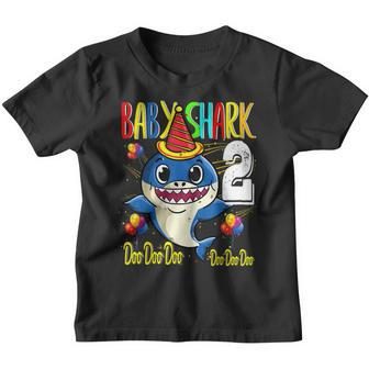 Kids Baby Shark 2Nd Birthday Doo Doo Kids Son T Shirt Youth T-shirt | Mazezy