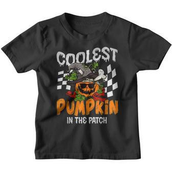 Kids Coolest Pumpkin In The Patch Halloween Boys Girls Men V3 Youth T-shirt - Thegiftio UK