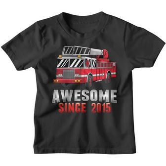 Kids Fire Truck 5Th Birthday 5 Years Old Firefighter Boys Girls Youth T-shirt | Mazezy DE