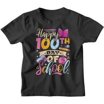 Kids Happy 100Th Day Of School First Grader Youth T-shirt - Thegiftio UK