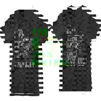 Kids Im 6 This Is How I Roll 6 Years Old 6Th Birthday Youth T-shirt | Mazezy