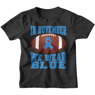 Kids In November We Wear Blue Diabetes Awareness For Men Youth T-shirt - Thegiftio UK