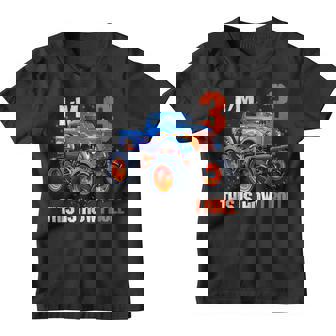 Kids Kids 3Rd Birthday Gift Shirts-I Am 3 This Is How I Roll Tee Youth T-shirt | Mazezy