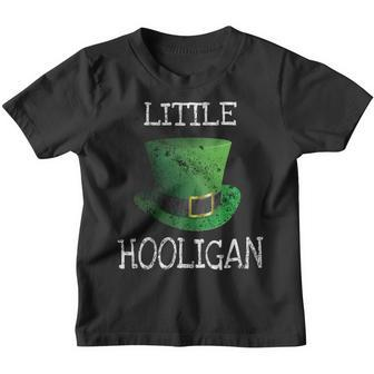Kids Little Hooligan Funny St Patricks Day Gift Boys Girls Youth T-shirt | Mazezy