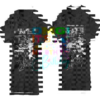 Kids Omg Its My 8Th Birthday Unicorn Dabbing Youth T-shirt | Mazezy